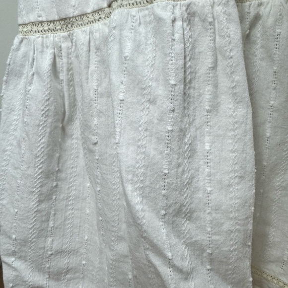 Revolve Tularosa Size Medium Lou Short Sleeve V Neck Midi Dress White Sundress - Picture 6 of 13